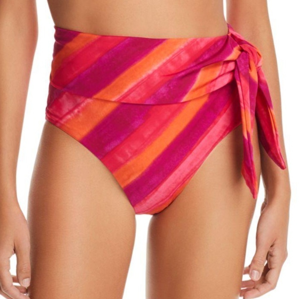 Lauren Ralph Lauren Pink and Orange Bikini Bottom